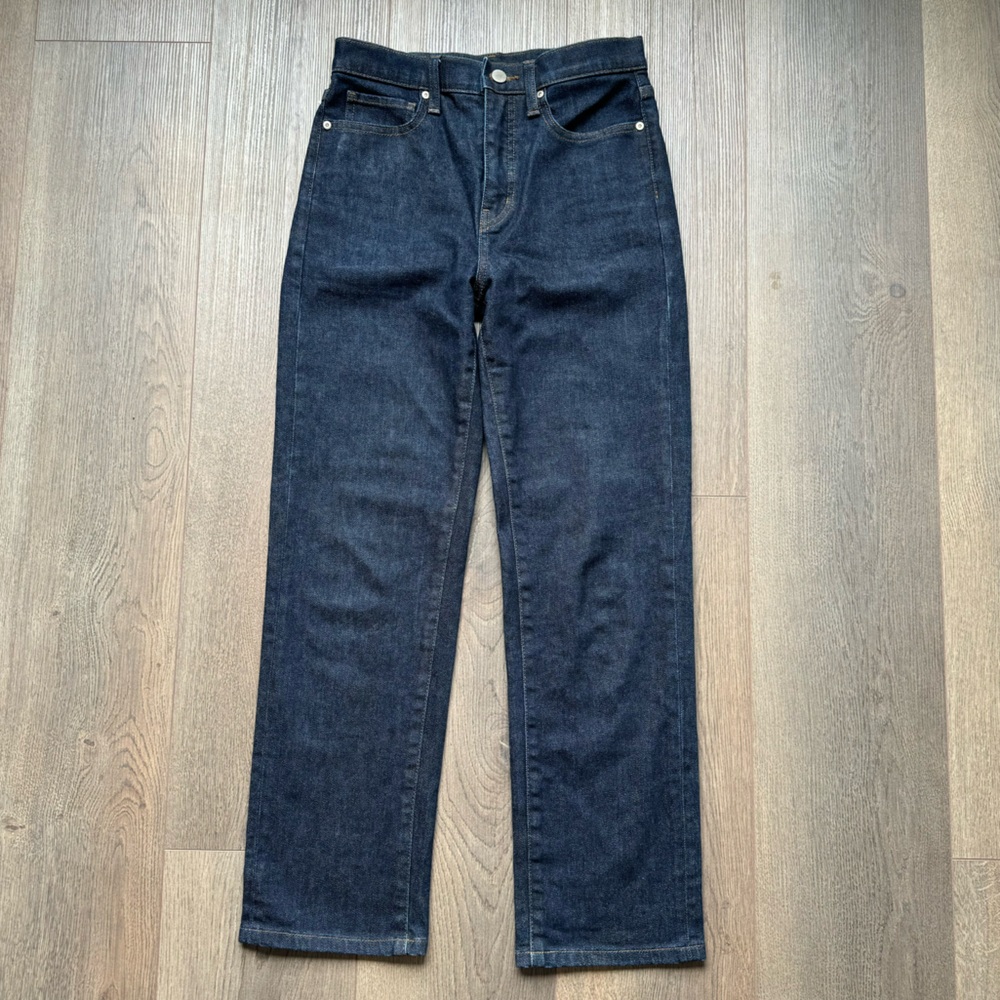 Uniqlo Straight High Rise Jeans Women Size 24